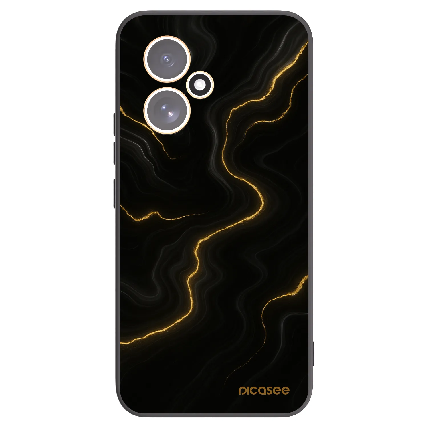 Picasee crna silikonska maskica za Honor 400 5G - Thunder