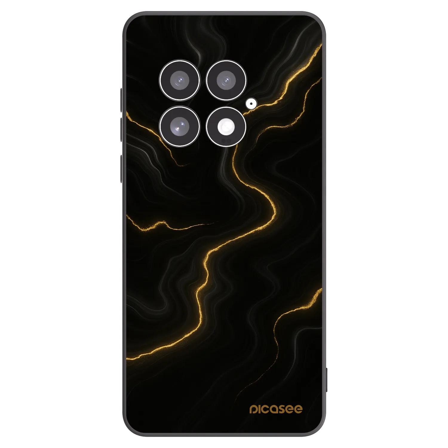Picasee crna silikonska maskica za OnePlus 13 5G - Thunder