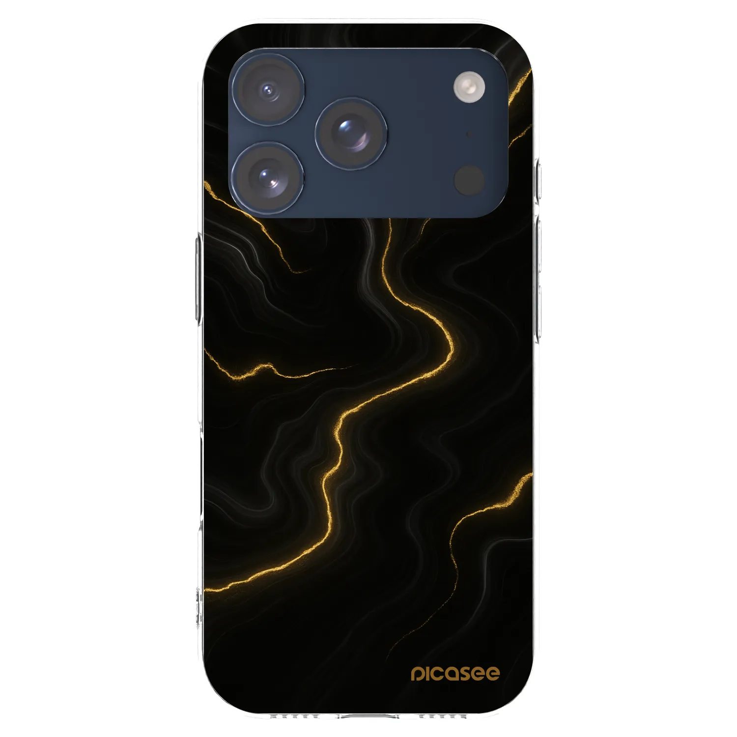 Picasee silikonska prozirna maskica za Apple iPhone 17 Pro - Thunder