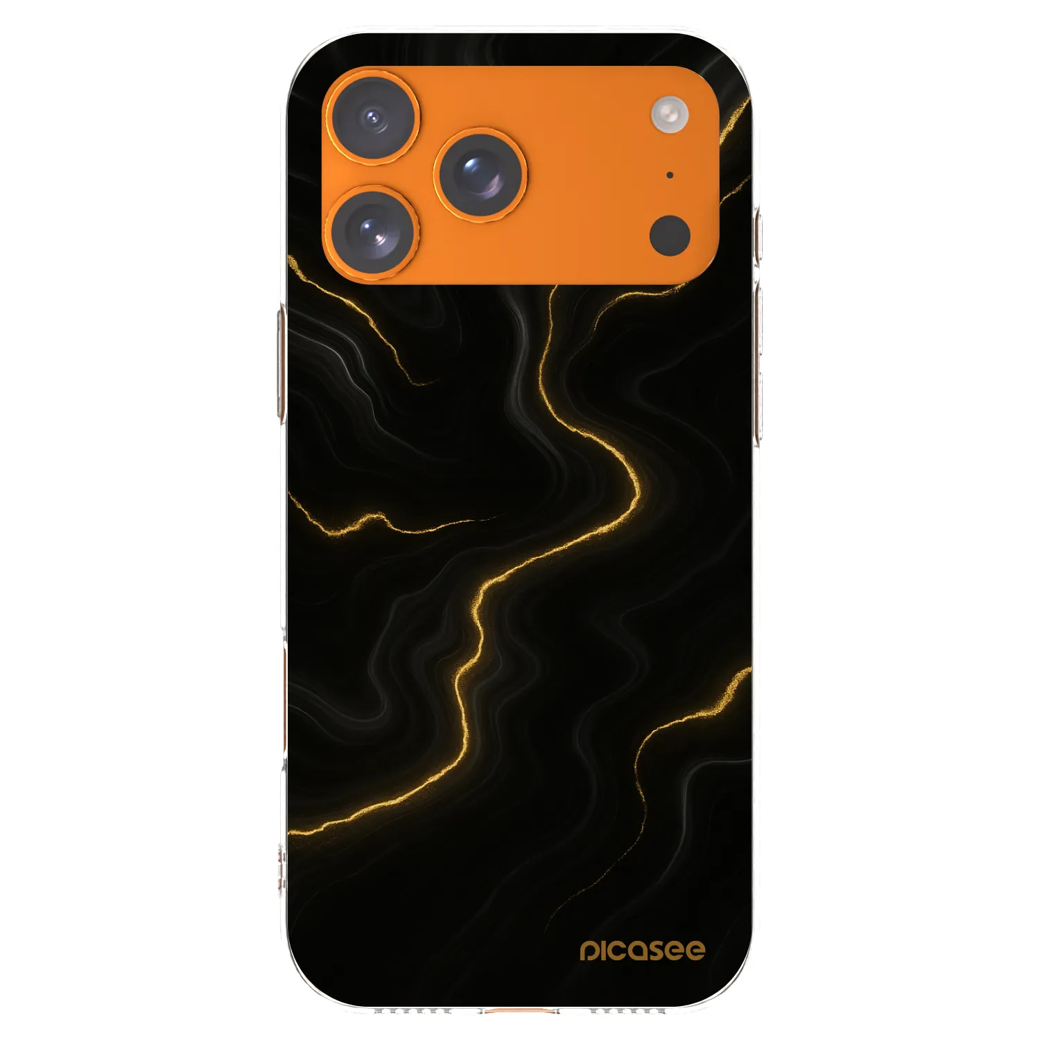 Picasee silikonska prozirna maskica za Apple iPhone 17 Pro Max - Thunder