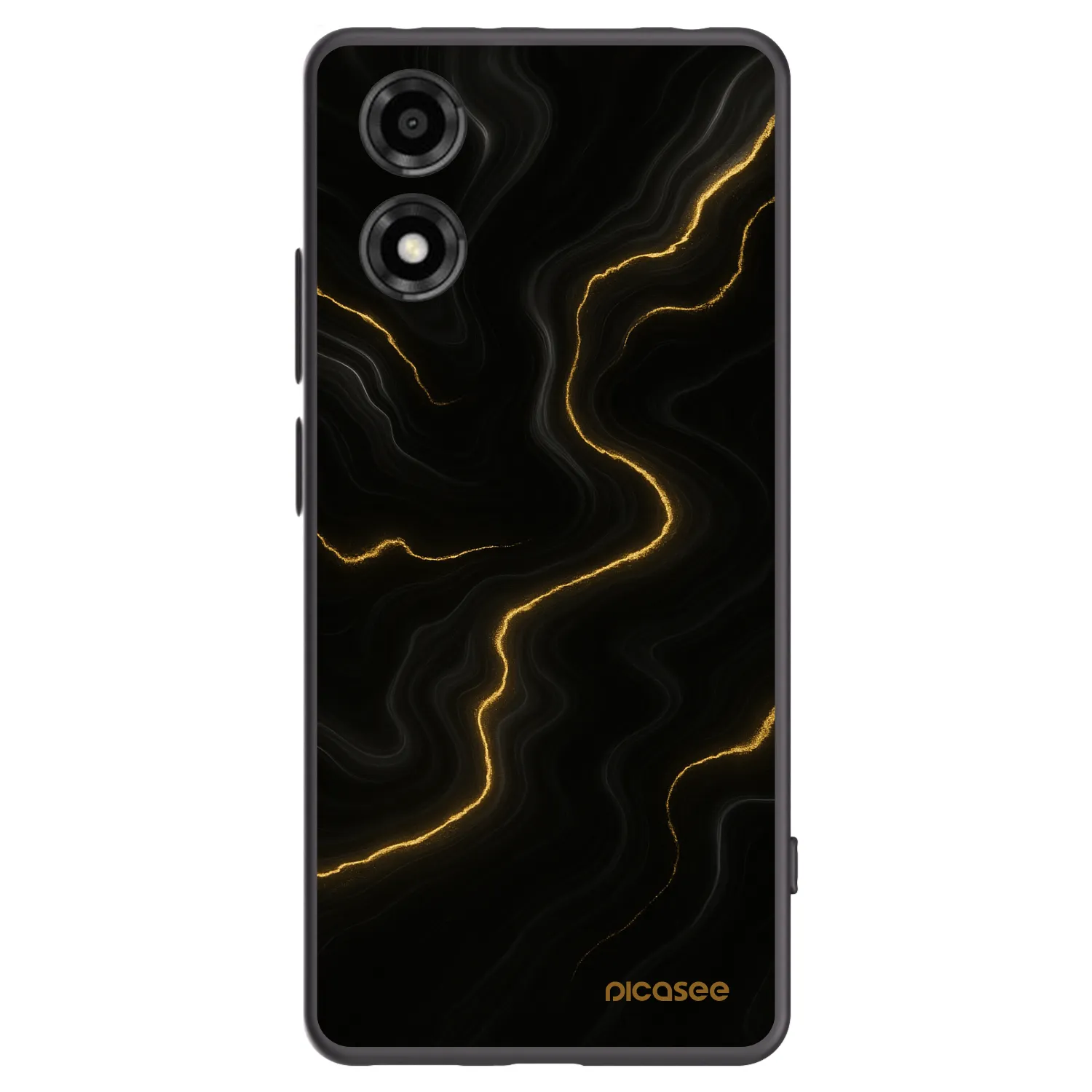 Picasee crna silikonska maskica za Motorola Moto E14 - Thunder