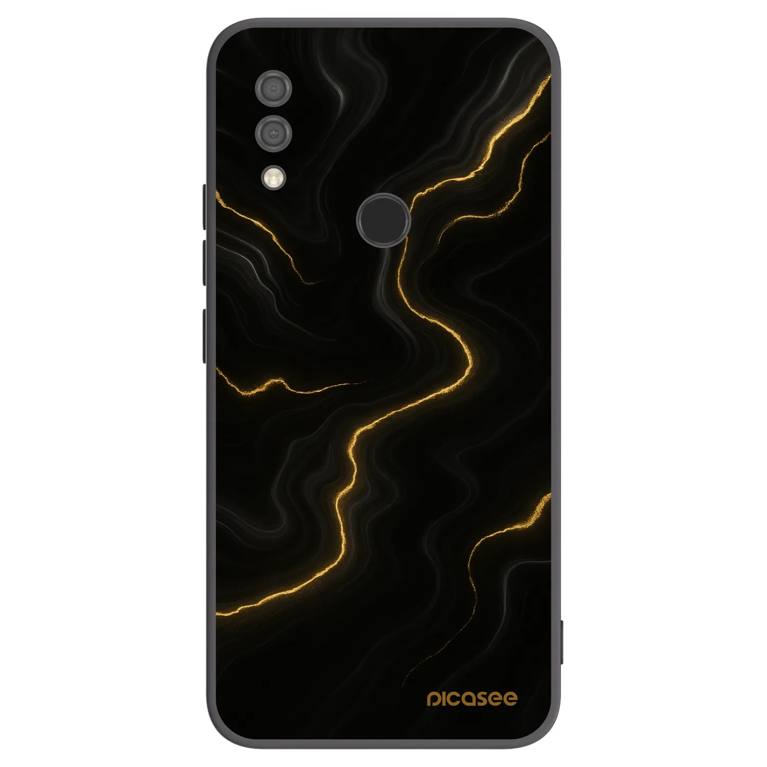 Picasee crna silikonska maskica za Xiaomi Redmi 7 - Thunder
