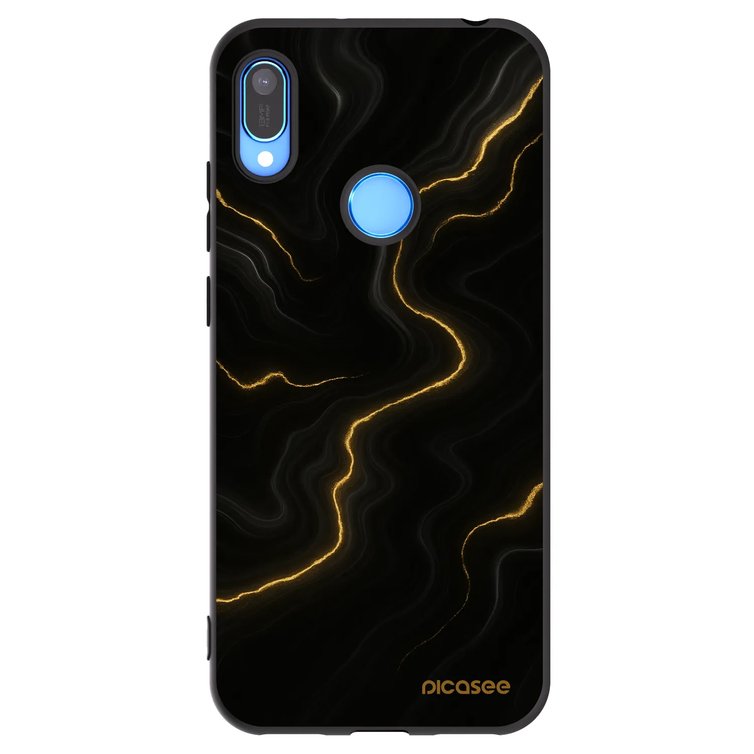 Picasee crna silikonska maskica za Huawei Y6 2019 - Thunder