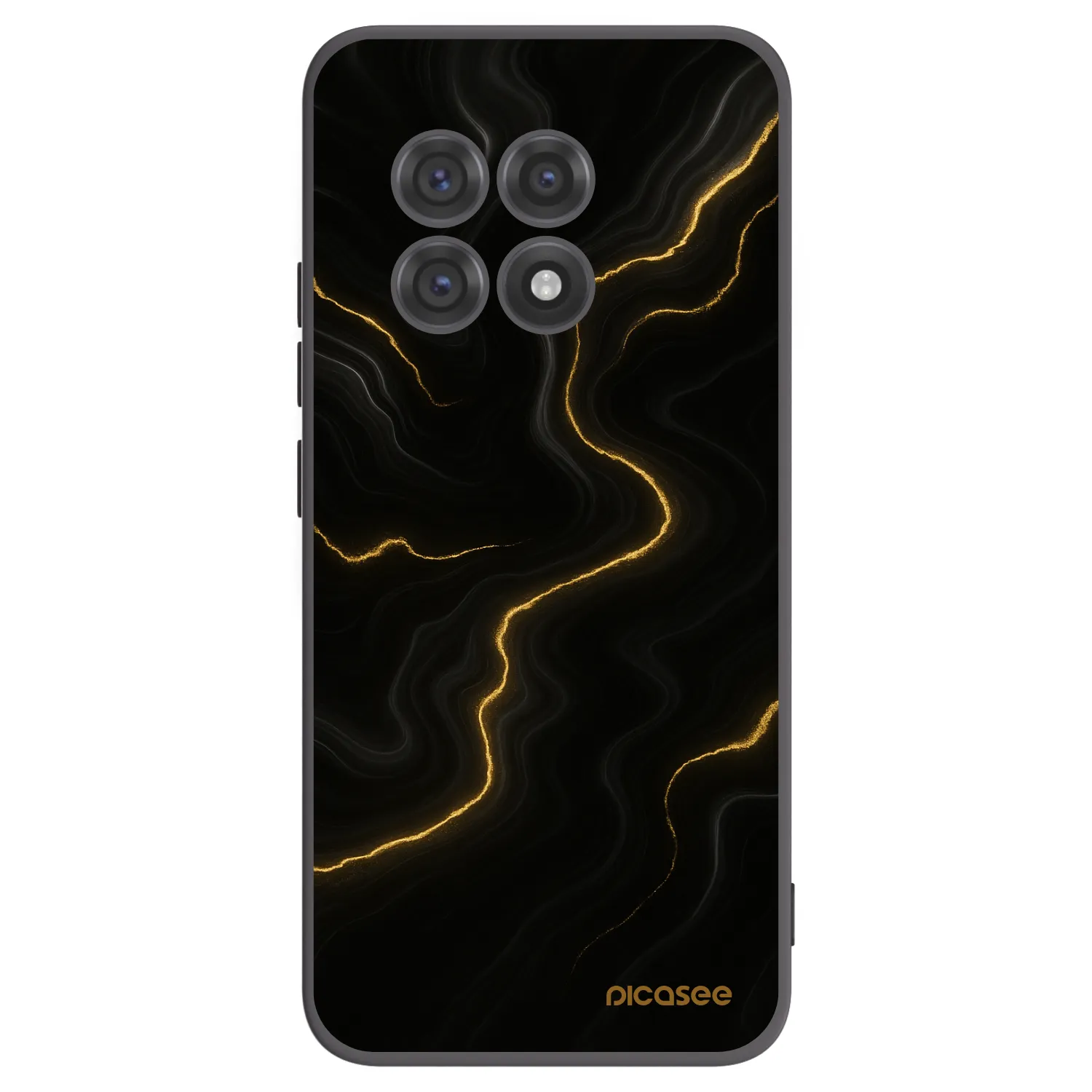 Picasee crna silikonska maskica za OnePlus 13R 5G - Thunder