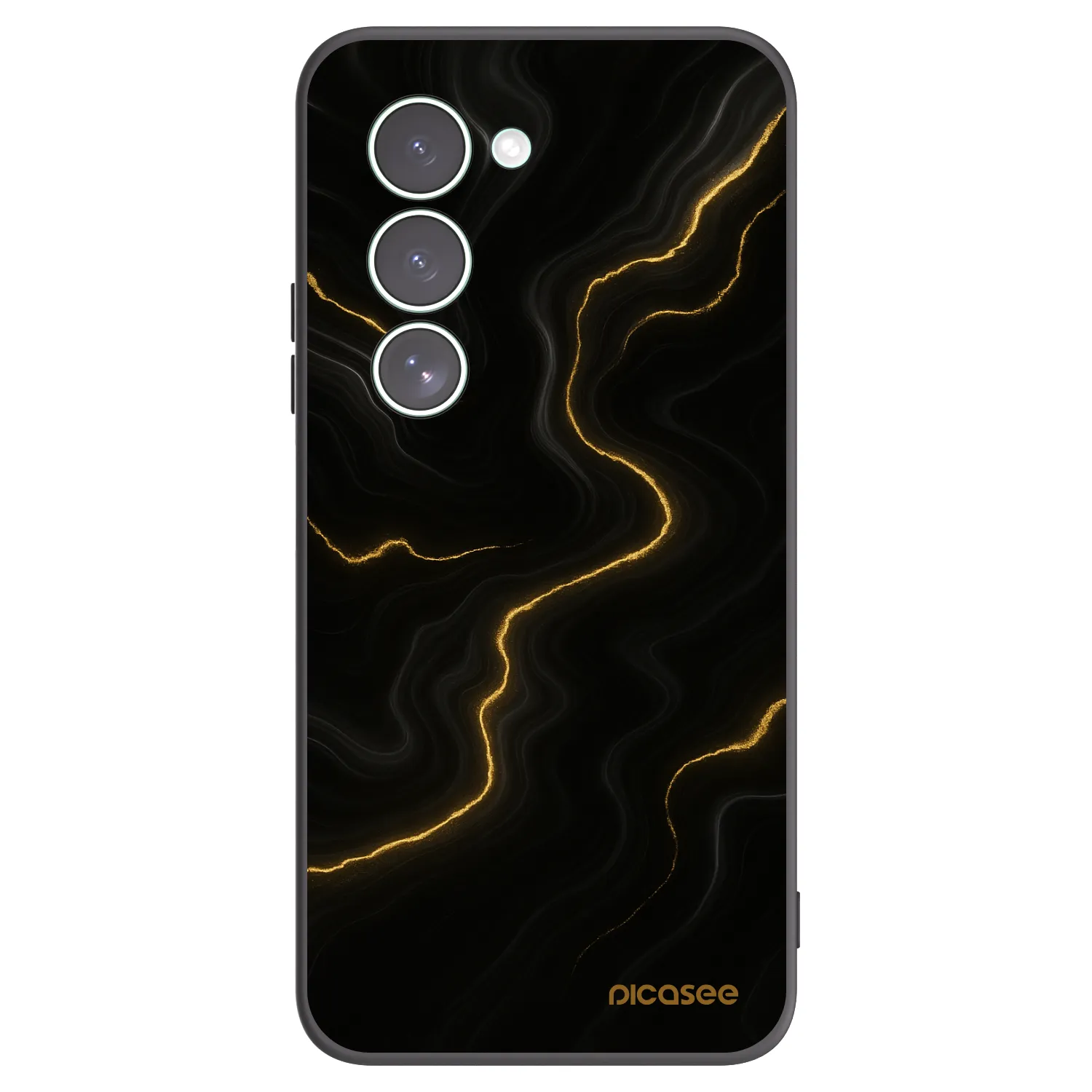 Picasee crna silikonska maskica za Xiaomi Redmi 15 5G - Thunder