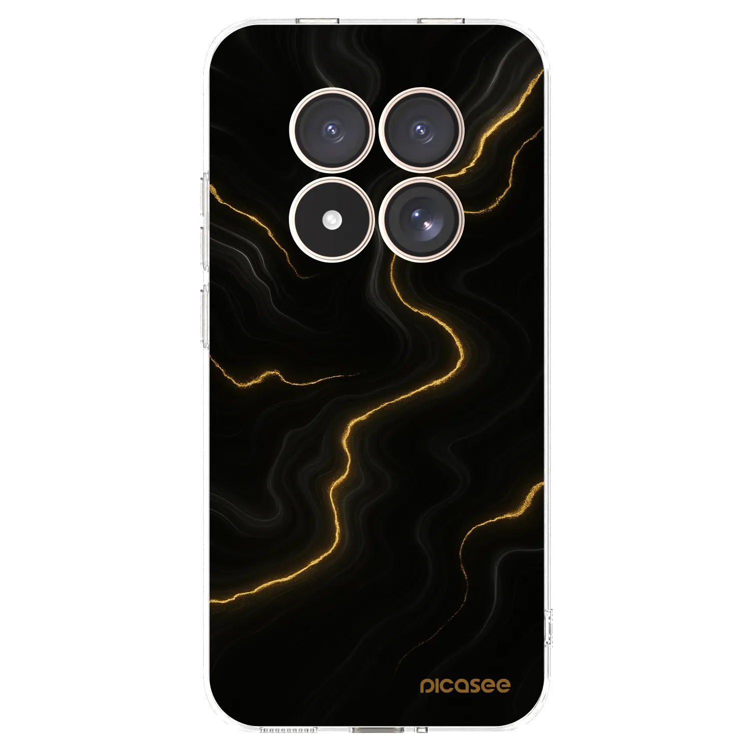 Picasee silikonska prozirna maskica za Xiaomi Redmi Note 15 Pro 4G - Thunder