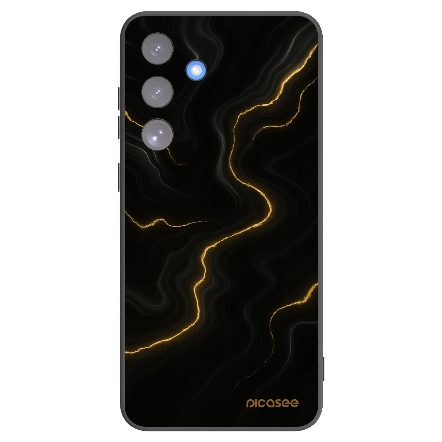 Picasee crna silikonska maskica za Samsung Galaxy S25 FE 5G - Thunder