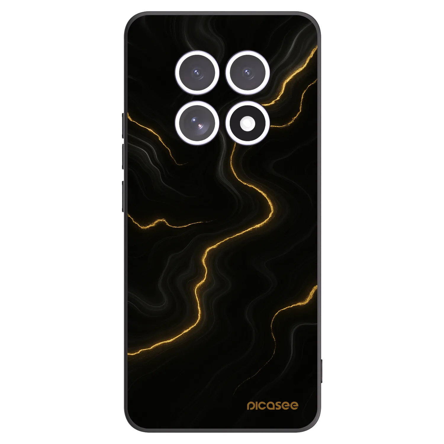 Picasee crna silikonska maskica za Xiaomi Redmi Note 15 - Thunder