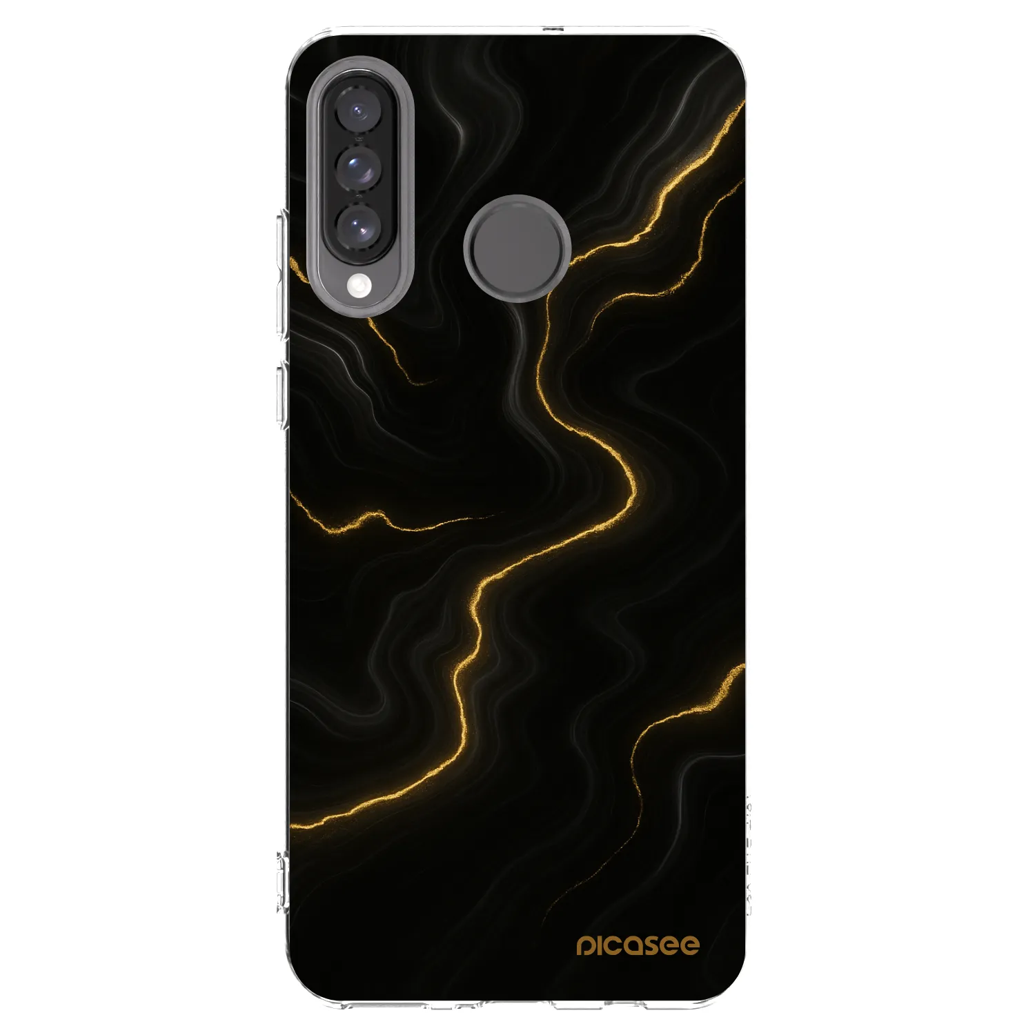 Picasee silikonska prozirna maskica za Huawei P30 Lite - Thunder