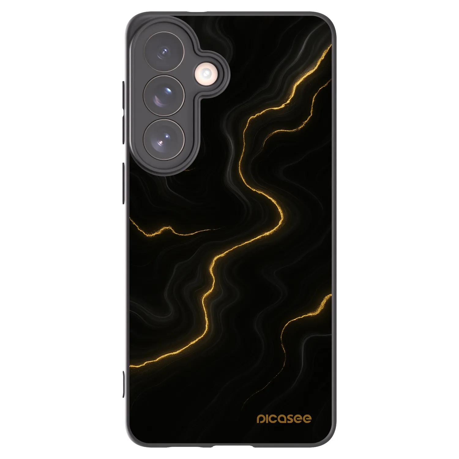 Picasee crna silikonska maskica za Samsung Galaxy S26+ - Thunder