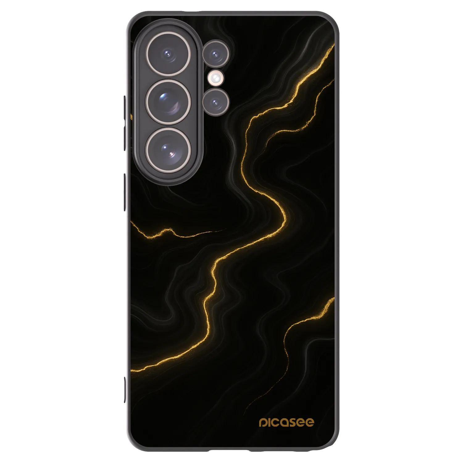 Picasee crna silikonska maskica za Samsung Galaxy S26 Ultra - Thunder