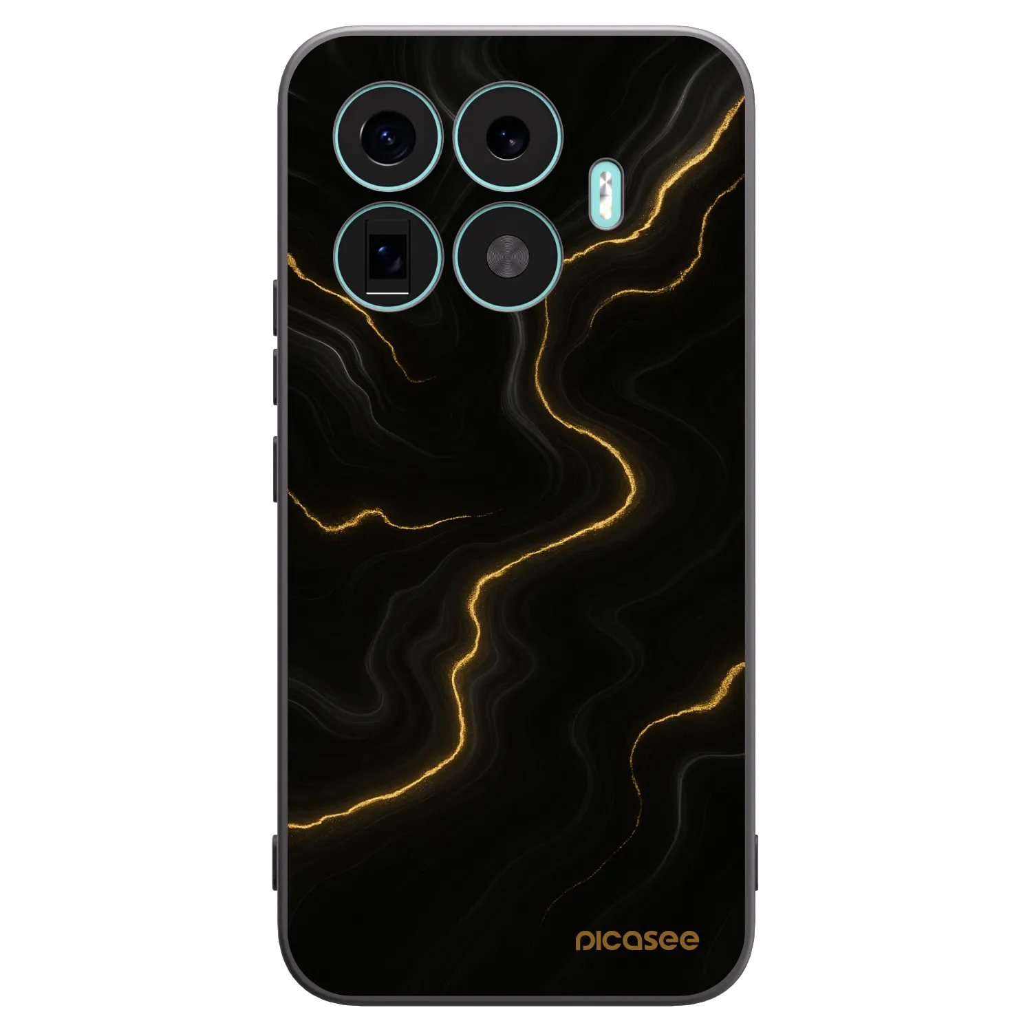 Picasee crna silikonska maskica za Xiaomi 17T Pro - Thunder