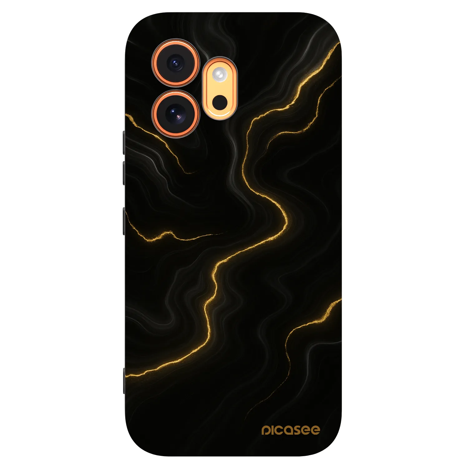 Picasee crna silikonska maskica za Honor 600 - Thunder