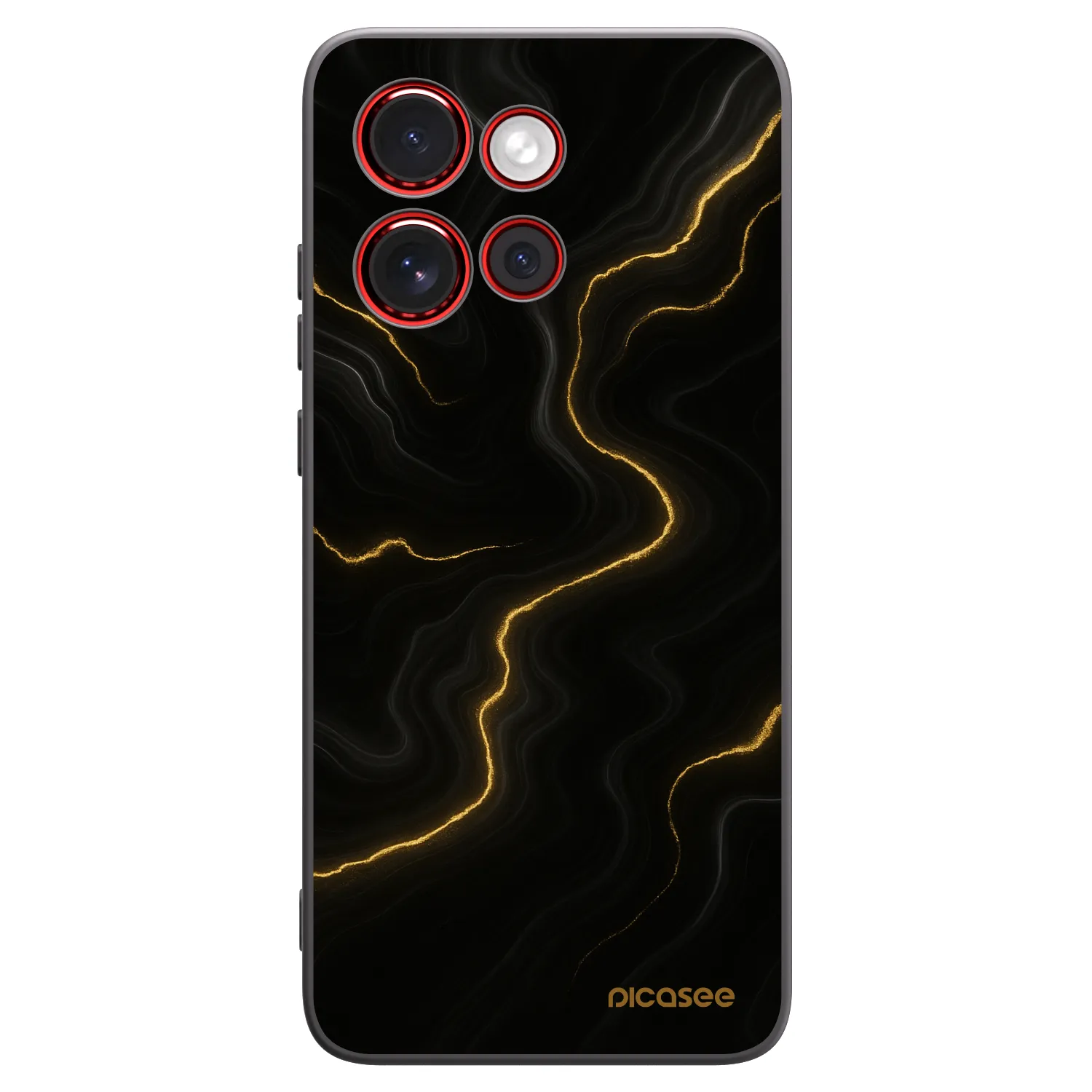 Picasee crna silikonska maskica za Motorola Edge 60 Neo 5G - Thunder