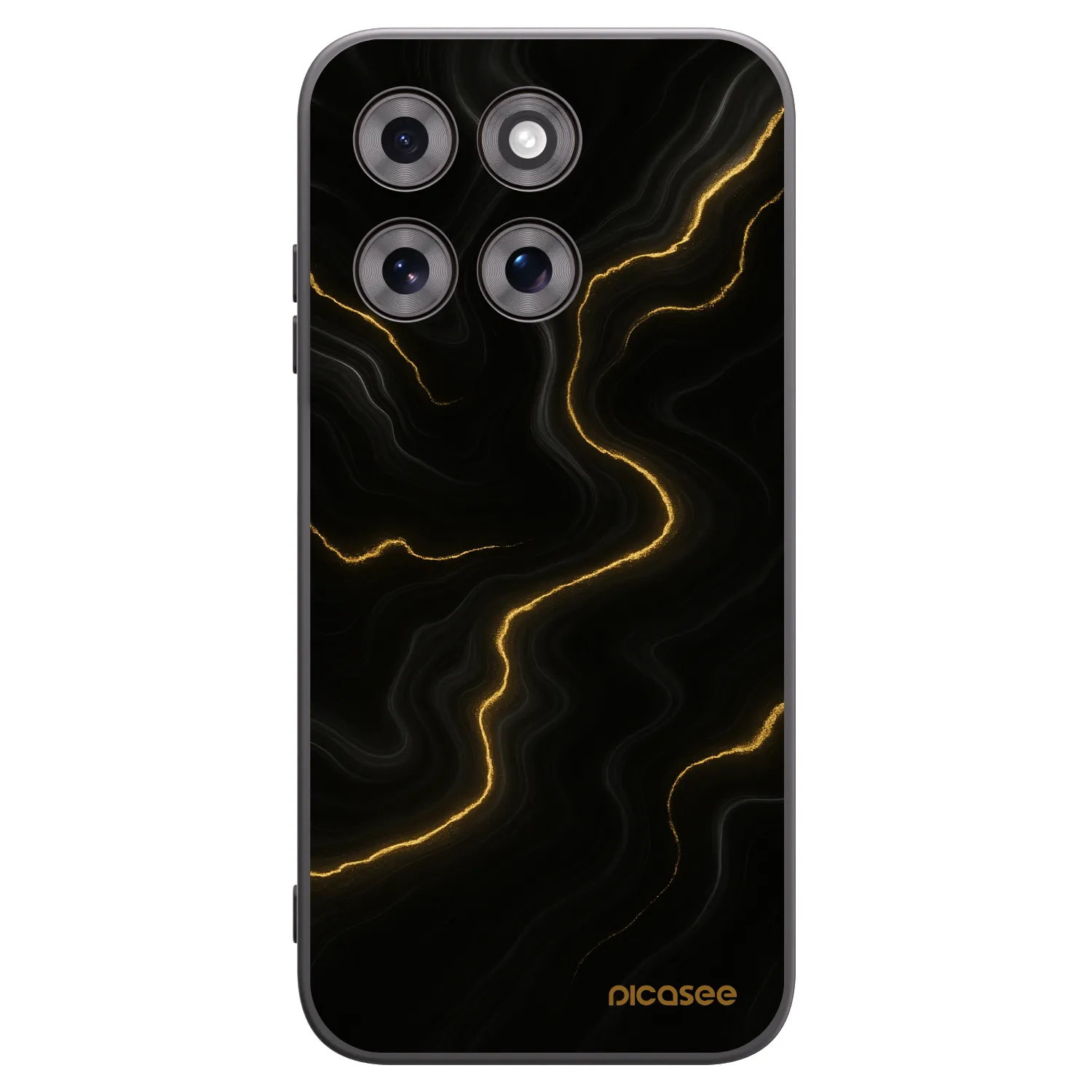 Picasee crna silikonska maskica za Motorola Moto G77 - Thunder
