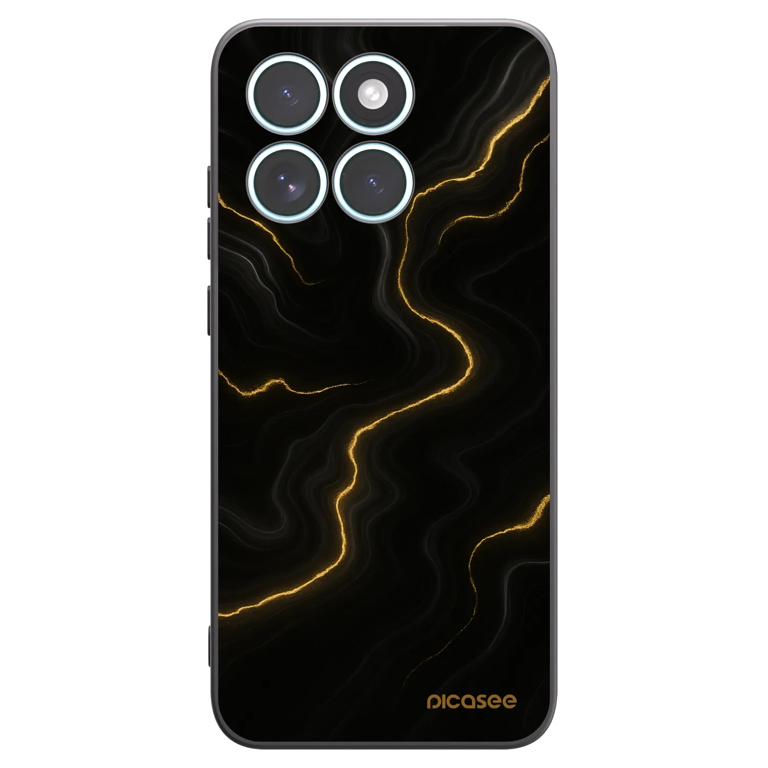 Picasee crna silikonska maskica za Motorola Edge 70 Fusion - Thunder
