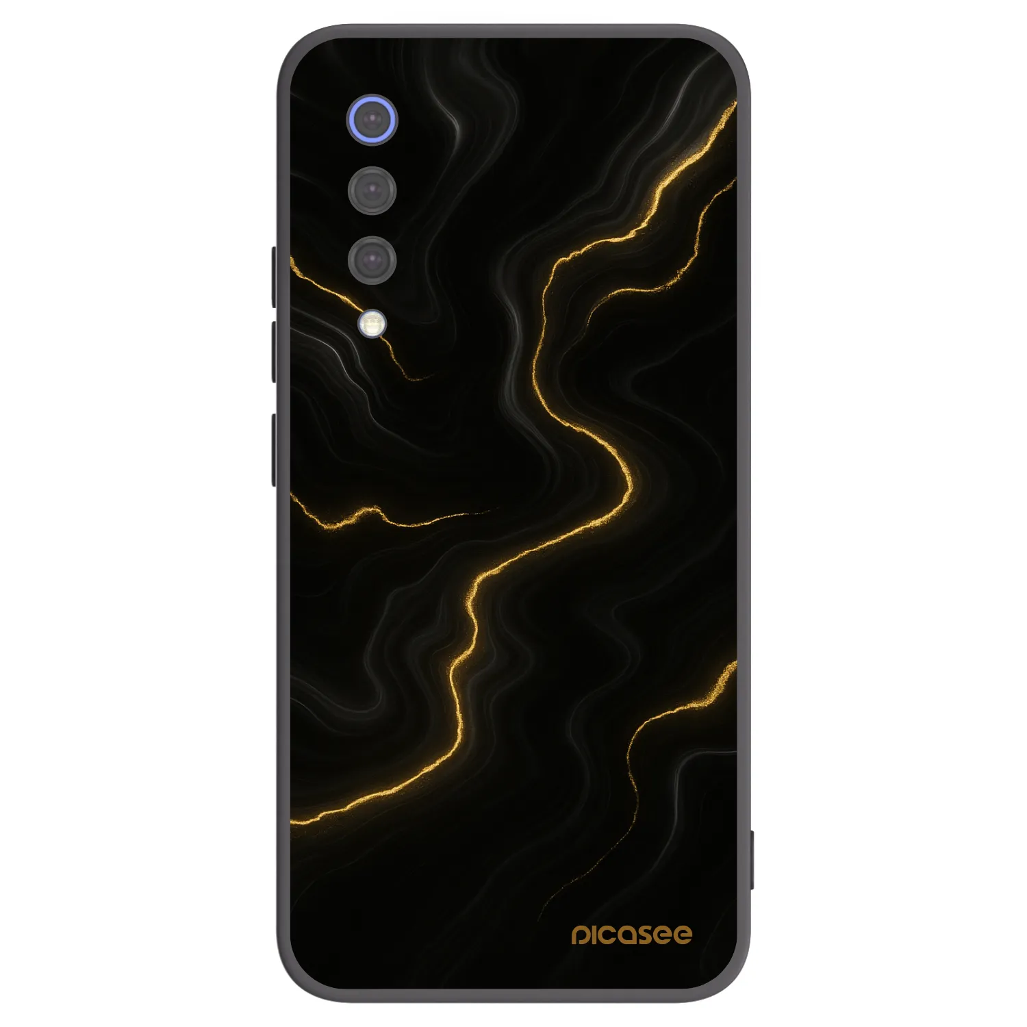 Picasee crna silikonska maskica za Xiaomi Mi 9 SE - Thunder
