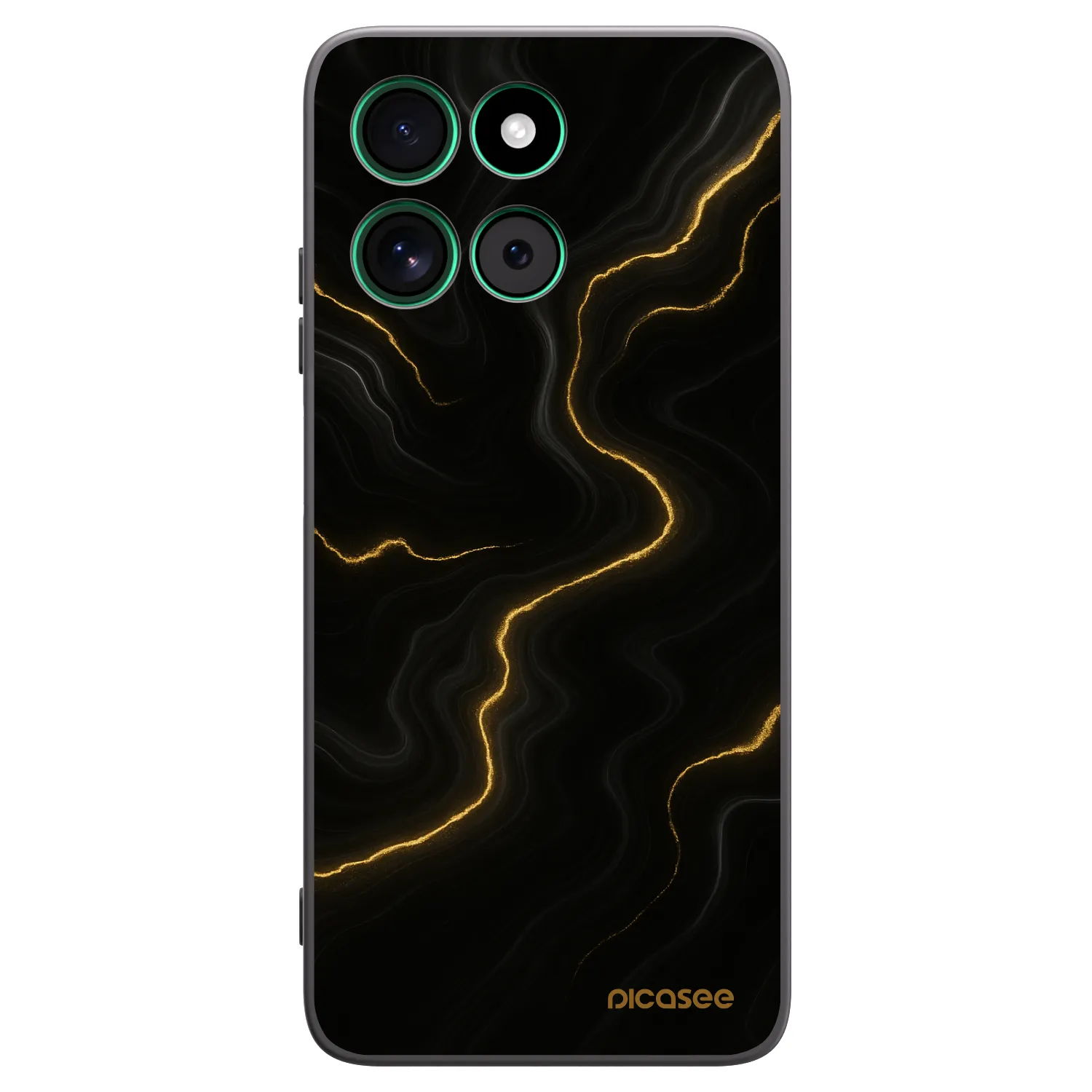 Picasee crna silikonska maskica za Motorola Moto G57 Power - Thunder