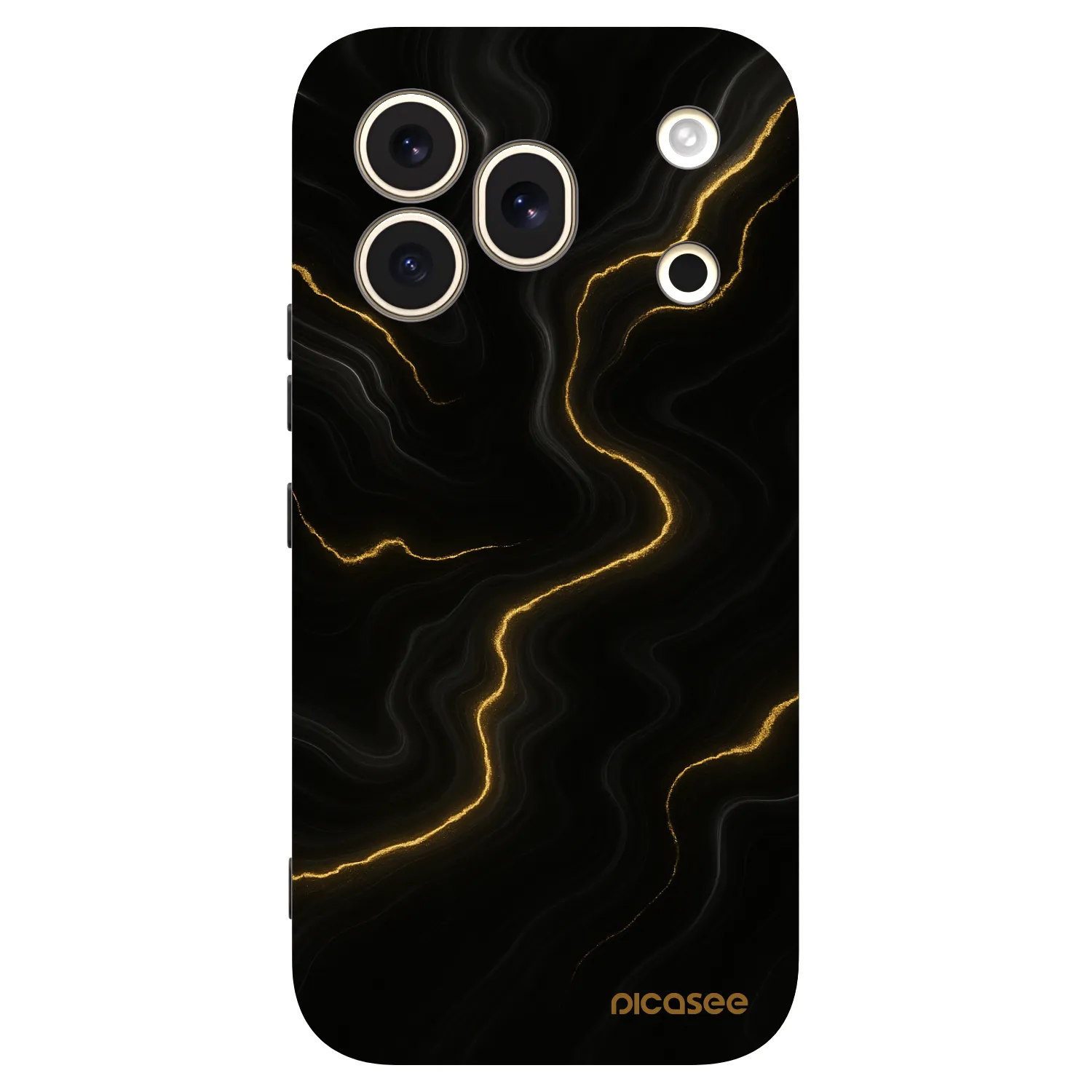 Picasee crna silikonska maskica za Honor 600 Pro - Thunder