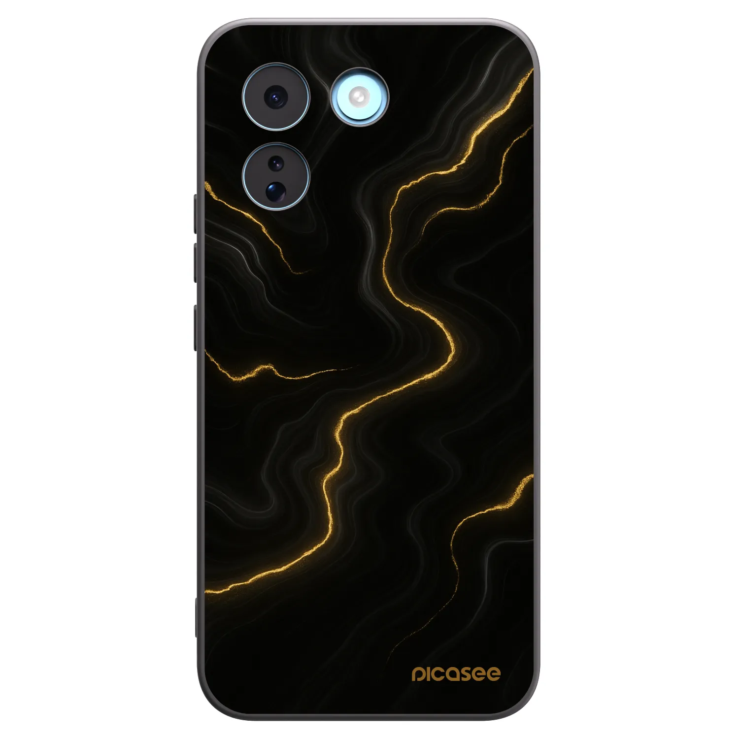 Picasee crna silikonska maskica za Xiaomi Redmi Note 17 Pro MAX 5G - Thunder