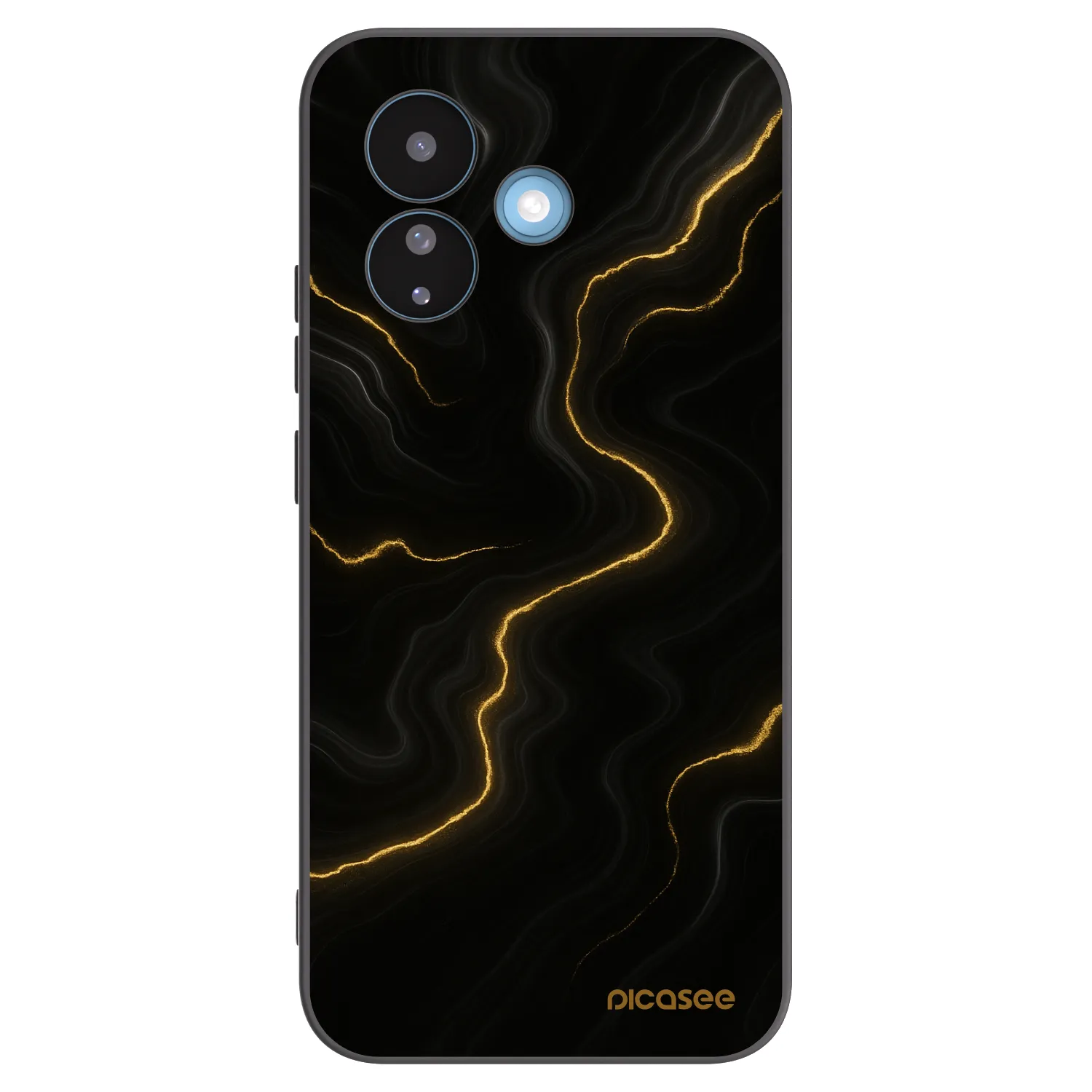 Picasee crna silikonska maskica za Xiaomi Redmi Note 17 Pro 5G - Thunder