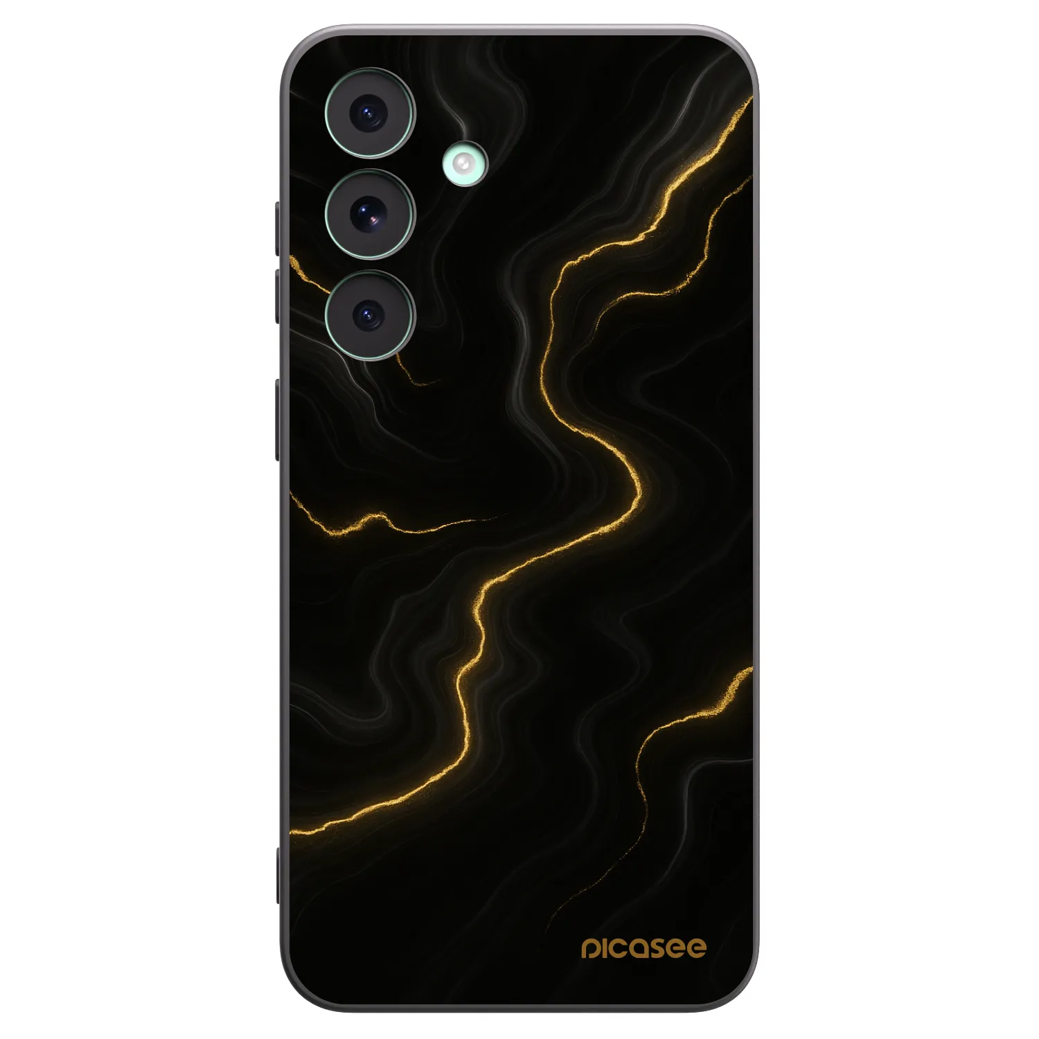 Picasee crna silikonska maskica za Samsung Galaxy S26 FE - Thunder