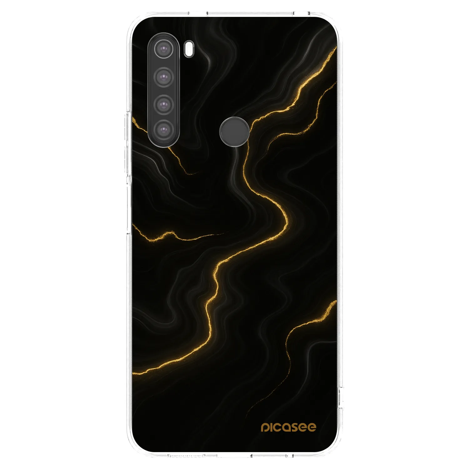 Picasee silikonska prozirna maskica za Xiaomi Redmi Note 8 - Thunder
