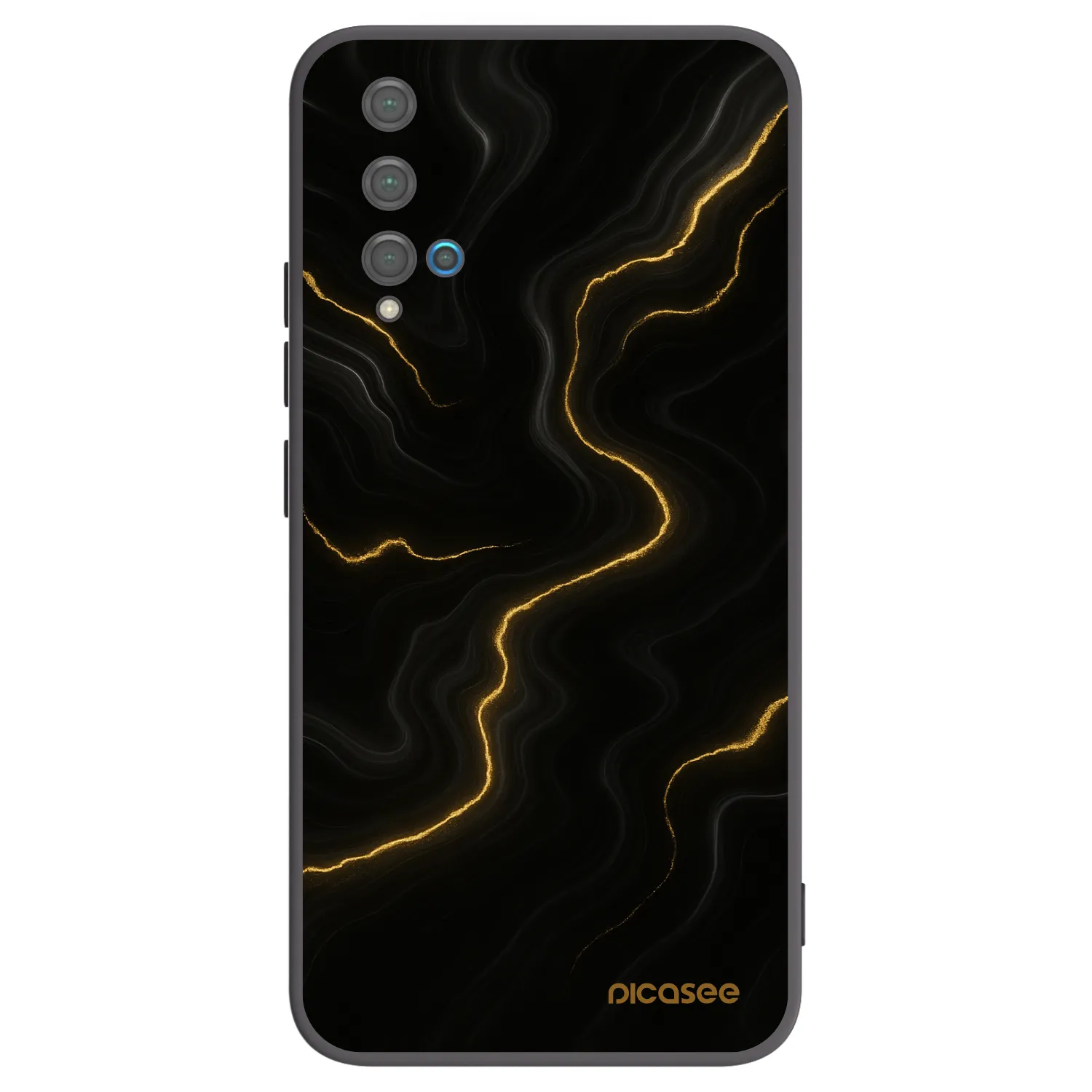 Picasee crna silikonska maskica za Huawei Nova 5T - Thunder