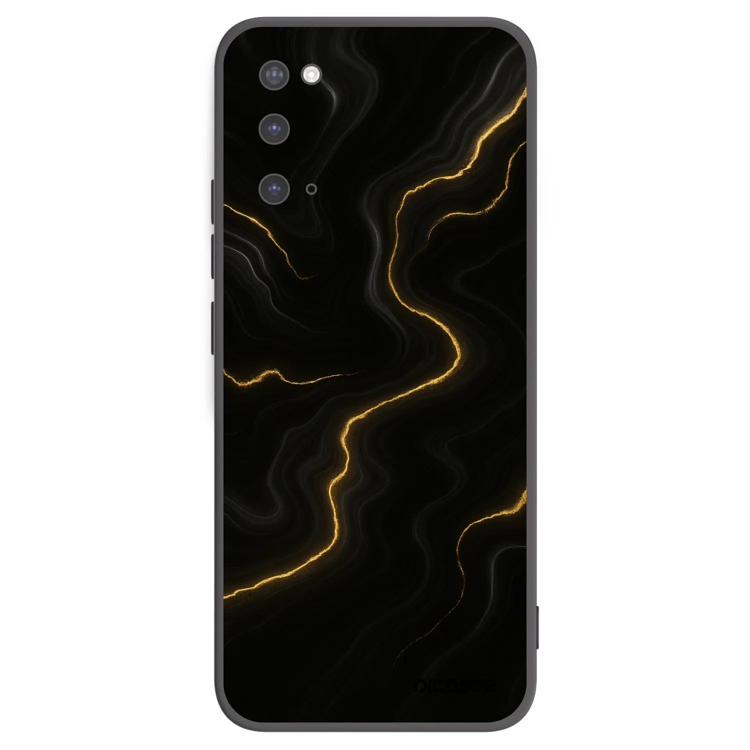 Picasee crna silikonska maskica za Samsung Galaxy S20 G980F - Thunder