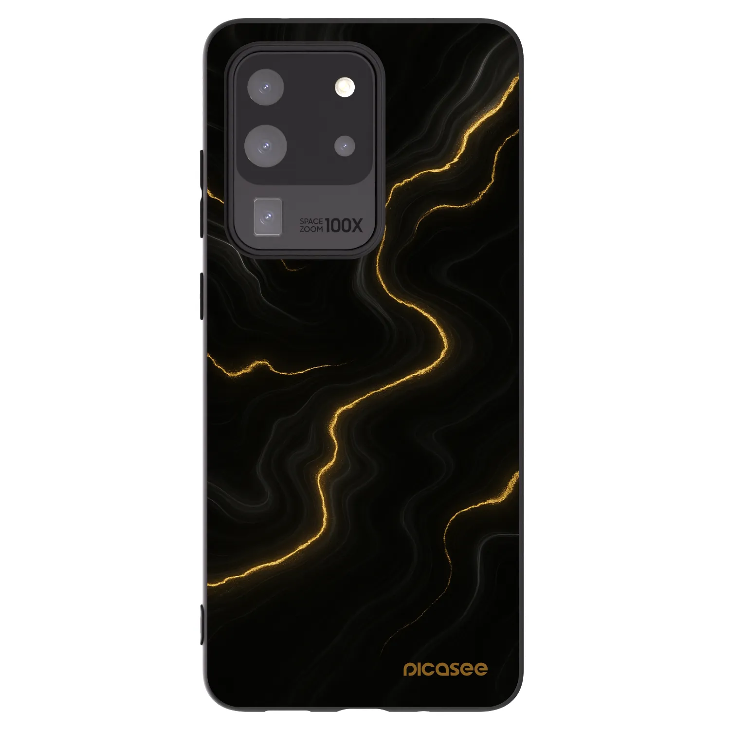 Picasee crna silikonska maskica za Samsung Galaxy S20 Ultra 5G G988F - Thunder