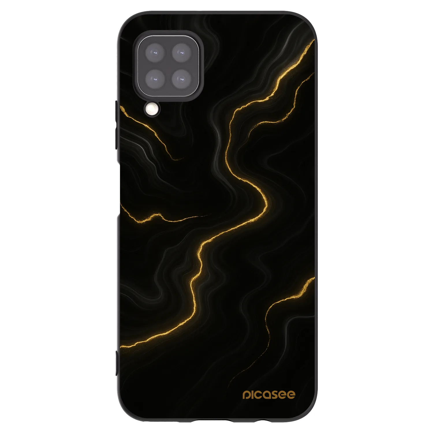 Picasee crna silikonska maskica za Huawei P40 Lite - Thunder