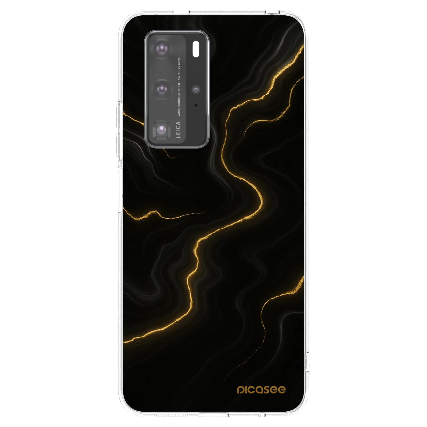 Picasee silikonska prozirna maskica za Huawei P40 Pro - Thunder