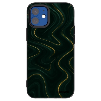 Picasee crna silikonska maskica za Apple iPhone 12 mini - Vawes
