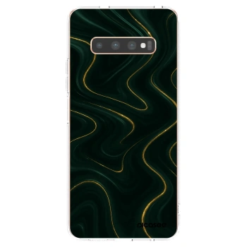 Picasee silikonska prozirna maskica za Samsung Galaxy S10 Plus G975 - Vawes