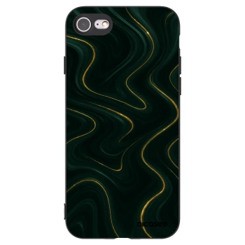 Picasee crna silikonska maskica za Apple iPhone SE 2020 - Vawes