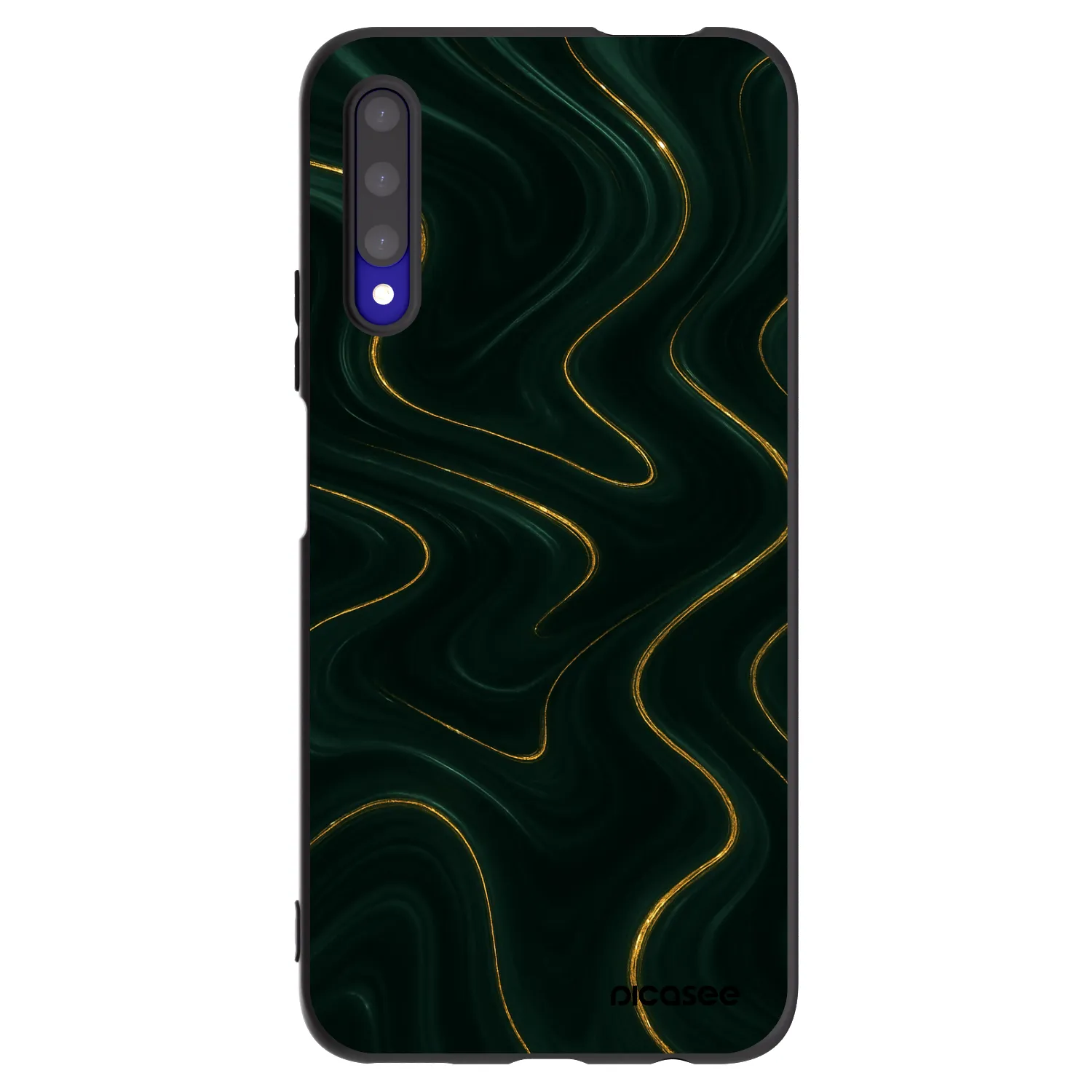 Picasee crna silikonska maskica za Honor 9X Pro - Vawes