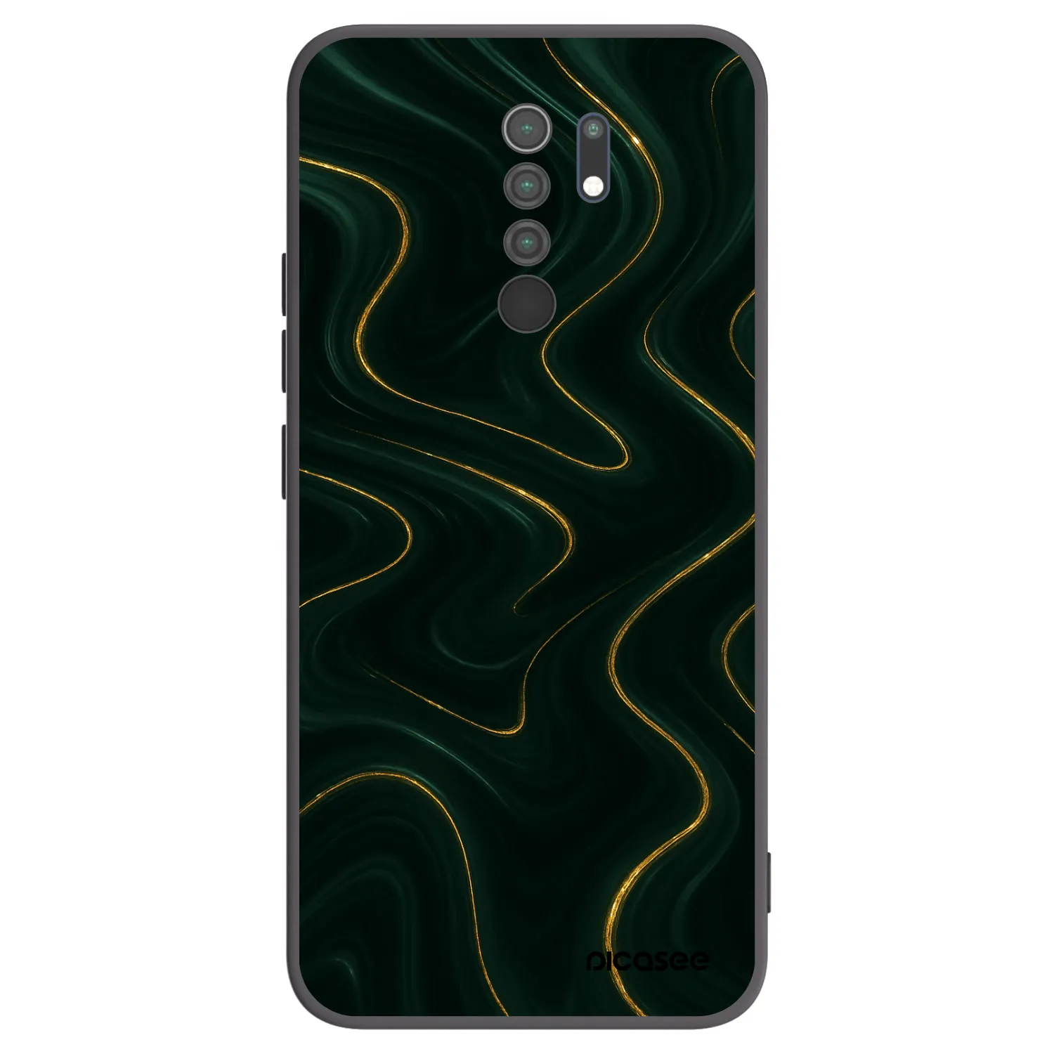 Picasee crna silikonska maskica za Xiaomi Redmi 9 - Vawes