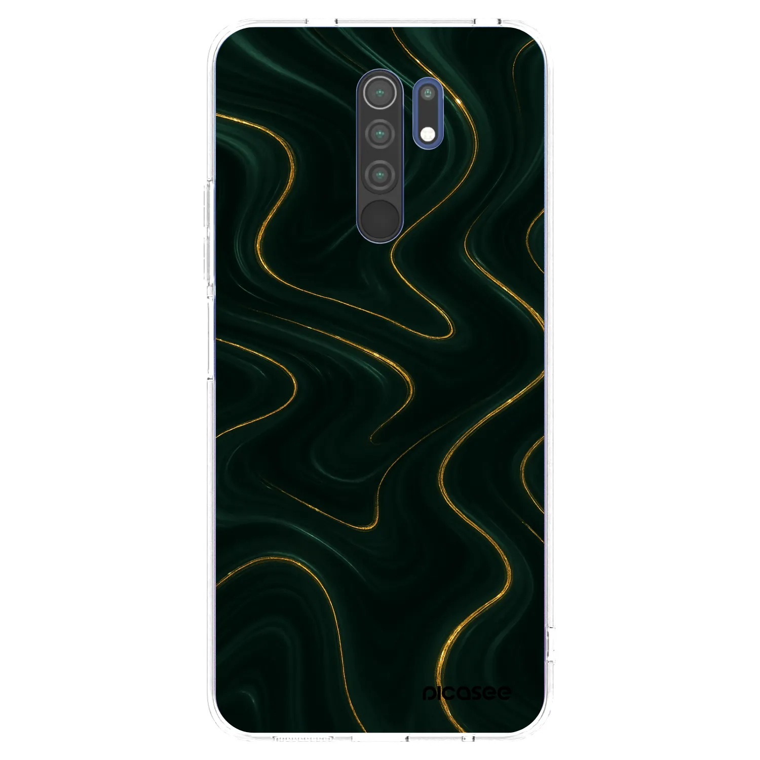 Picasee silikonska prozirna maskica za Xiaomi Redmi 9 - Vawes