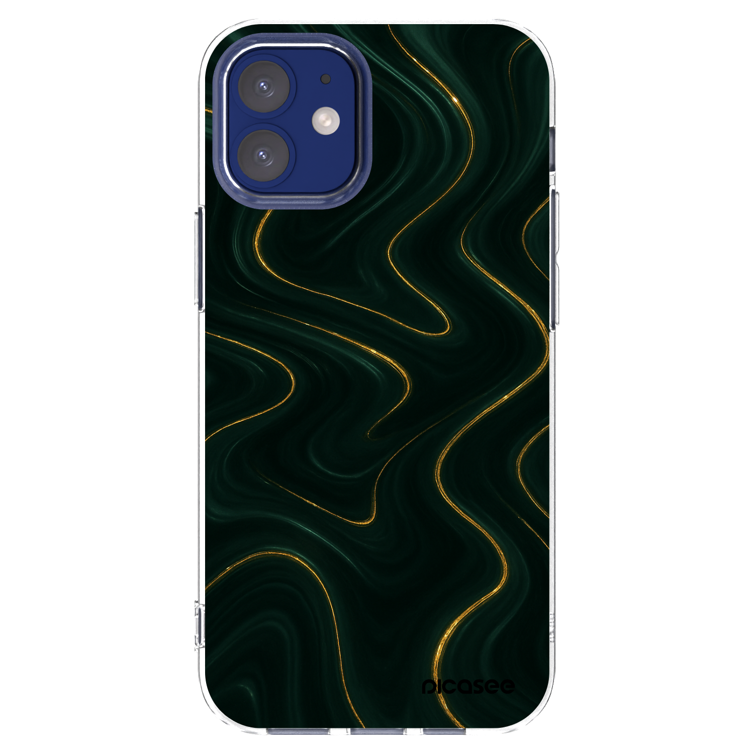 Picasee silikonska prozirna maskica za Apple iPhone 12 mini - Vawes