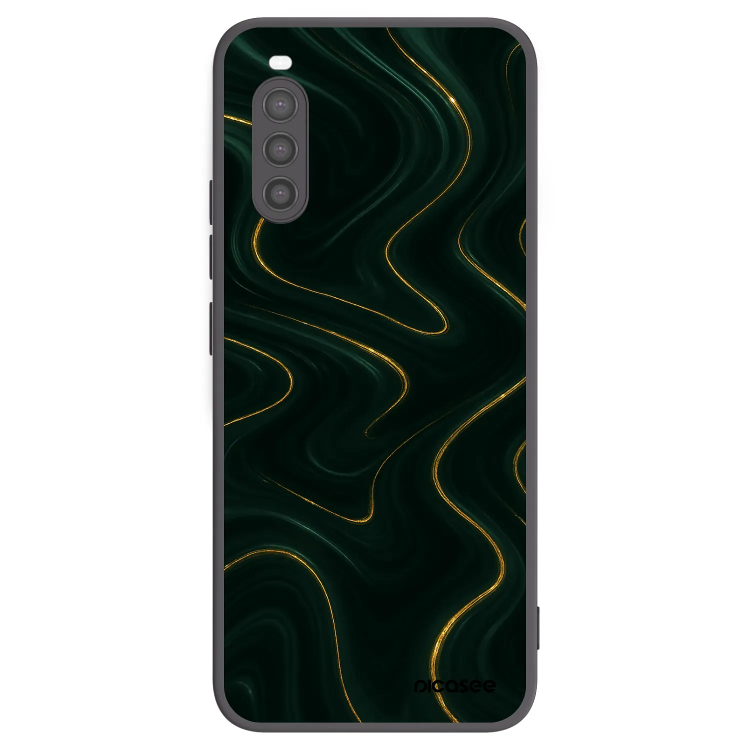 Picasee crna silikonska maskica za Sony Xperia 10 II - Vawes