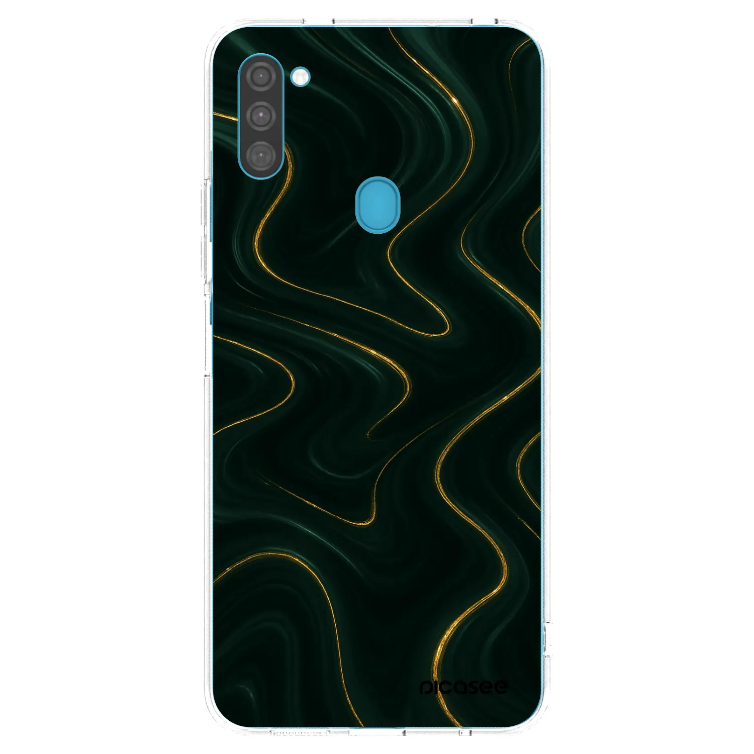 Picasee silikonska prozirna maskica za Samsung Galaxy M11 - Vawes