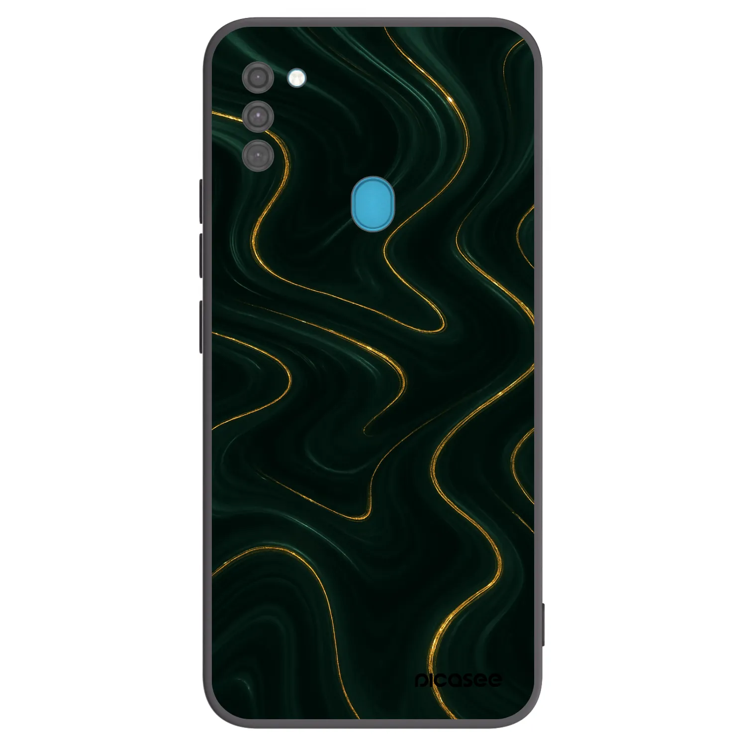 Picasee crna silikonska maskica za Samsung Galaxy M11 - Vawes