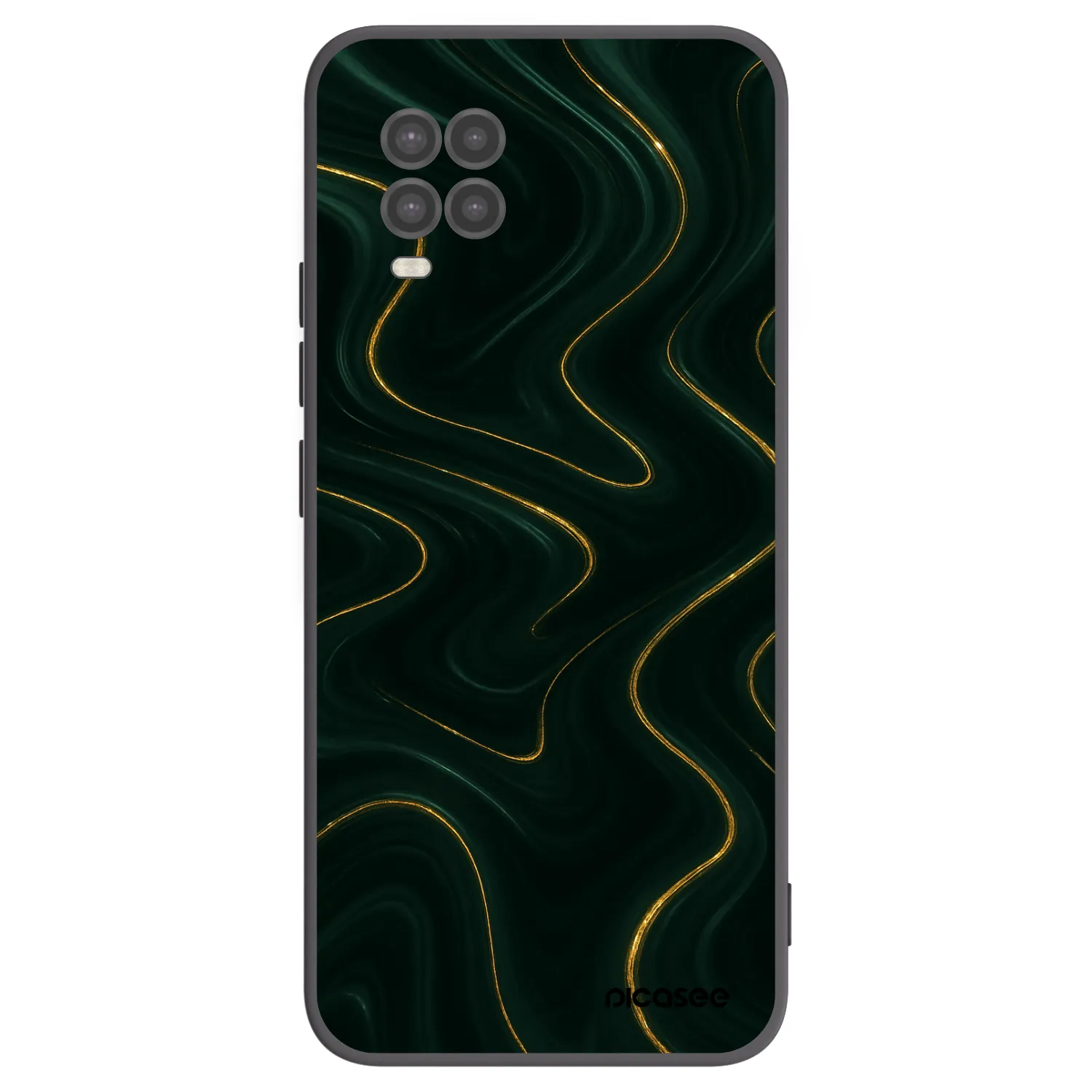 Picasee crna silikonska maskica za Xiaomi Mi 10 Lite - Vawes