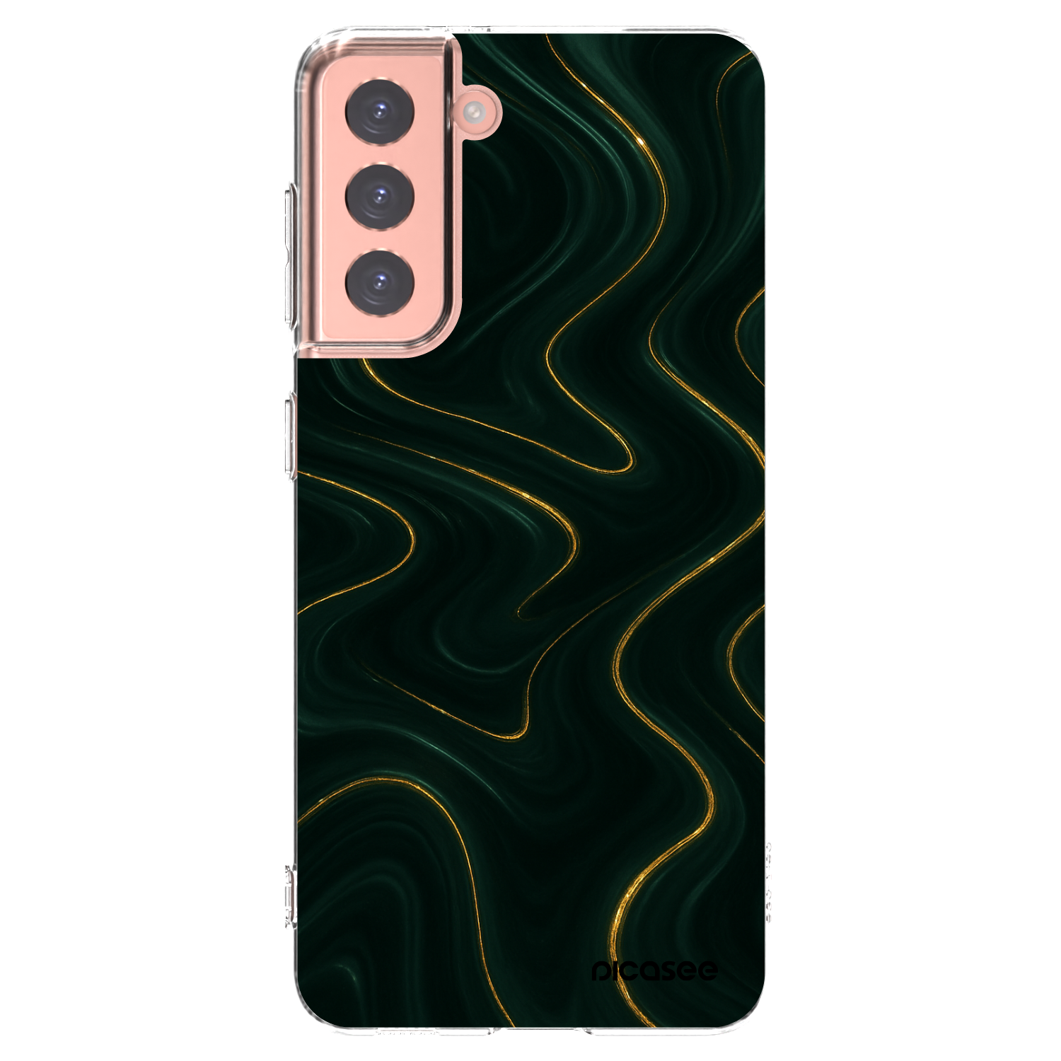 Picasee silikonska prozirna maskica za Samsung Galaxy S21 5G G991B - Vawes