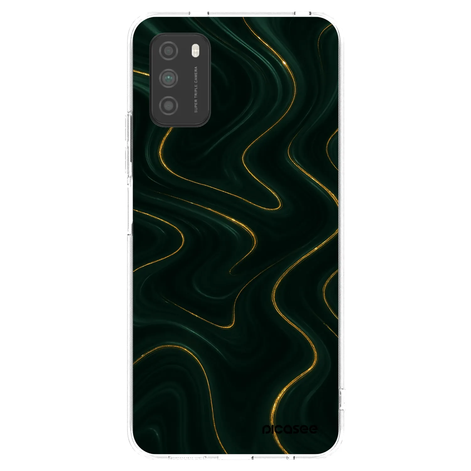 Picasee silikonska prozirna maskica za Xiaomi Poco M3 - Vawes