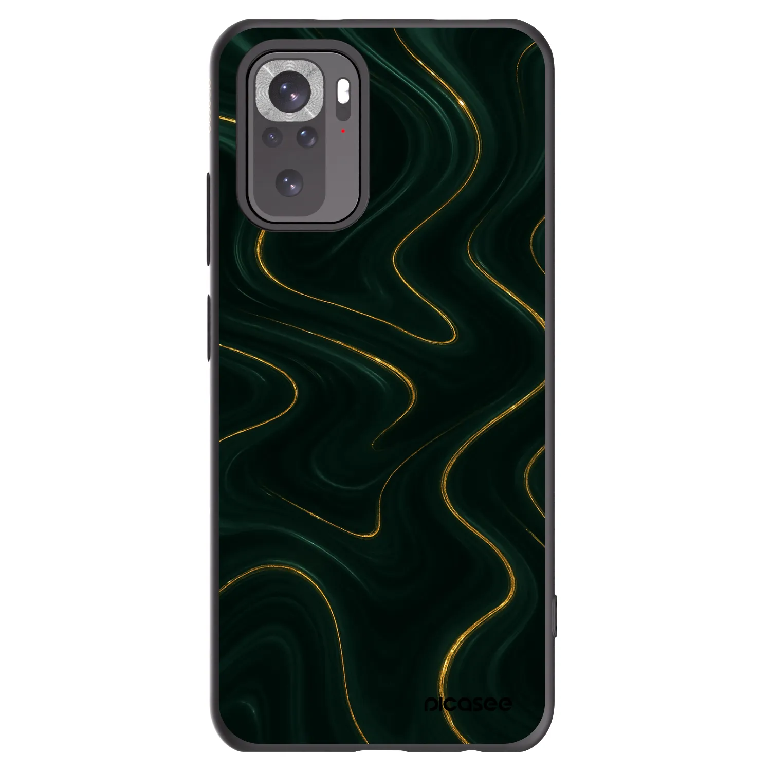 Picasee crna silikonska maskica za Xiaomi Redmi Note 10S - Vawes