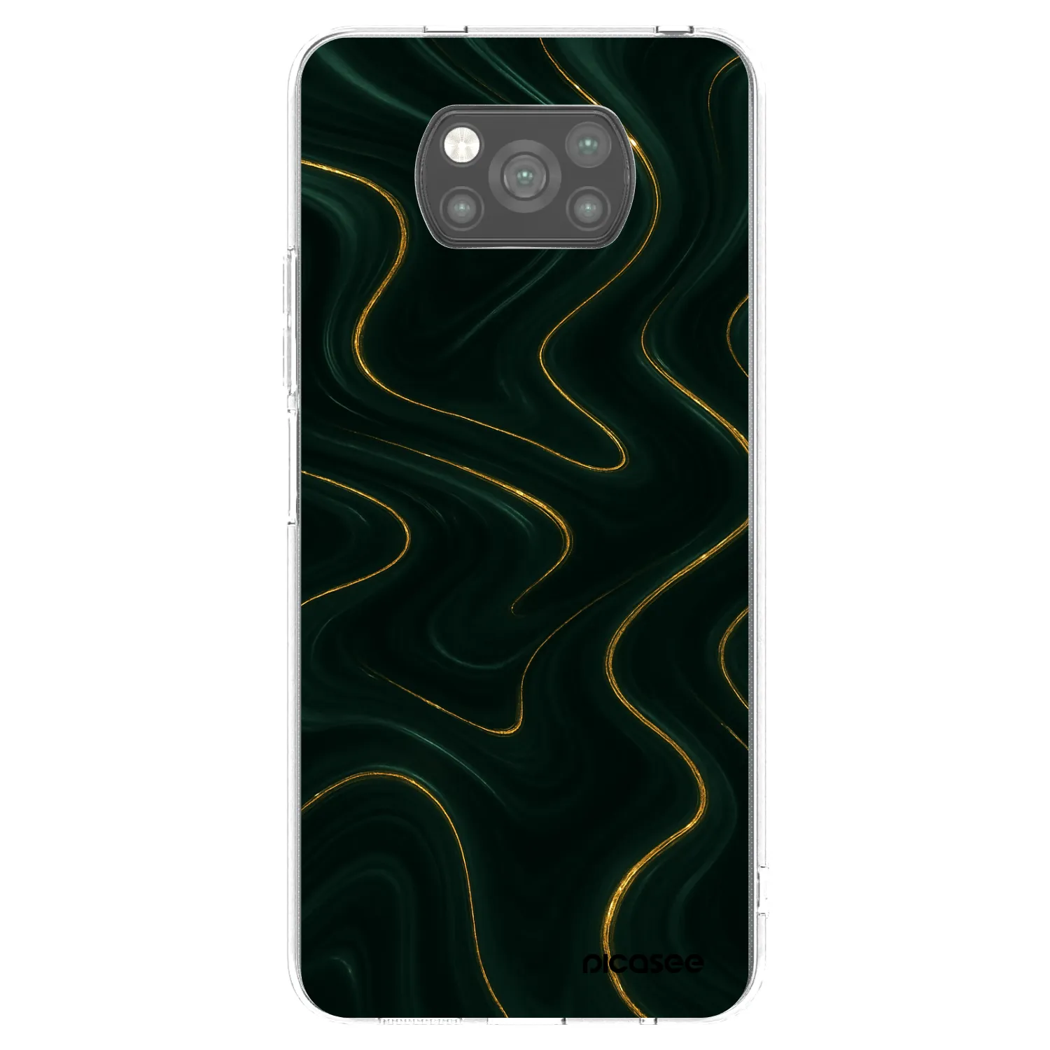 Picasee crna silikonska maskica za Xiaomi Poco X3 Pro - Vawes