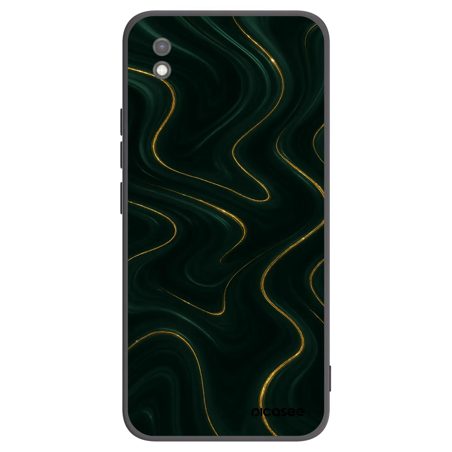 Picasee crna silikonska maskica za Xiaomi Redmi 9AT - Vawes