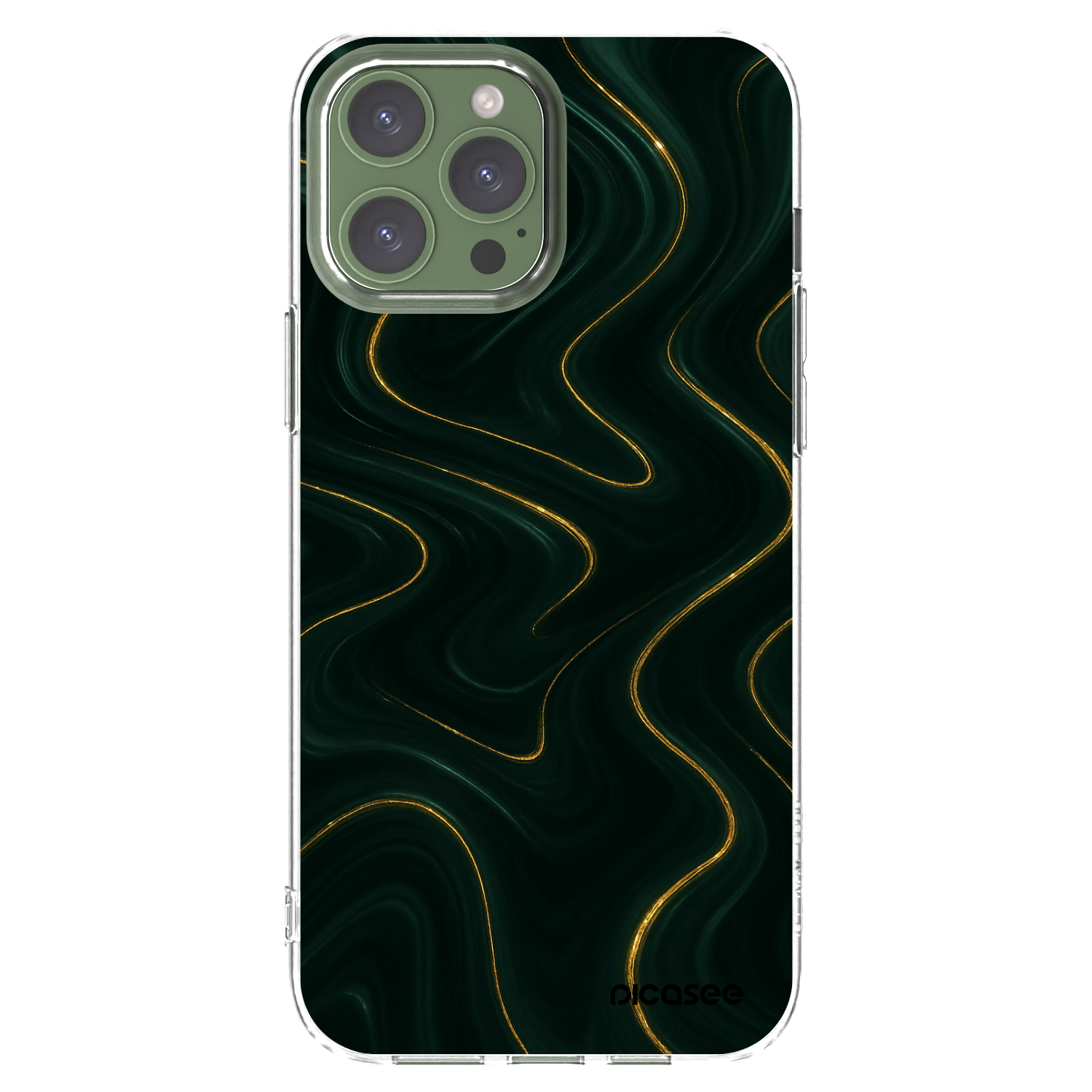 Picasee silikonska prozirna maskica za Apple iPhone 13 Pro Max - Vawes