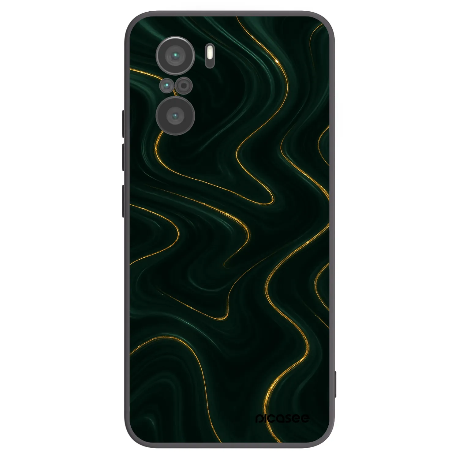 Picasee crna silikonska maskica za Xiaomi Poco F3 - Vawes
